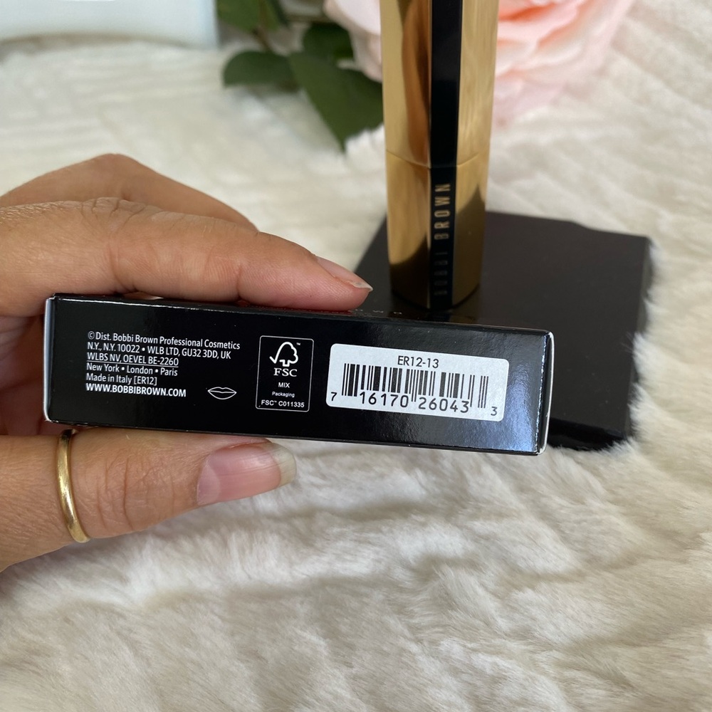Bobbi Brown Luxe Lipstick Rosewood 112 Skincare Infused Rich Satin Finish - Picture 8 of 9
